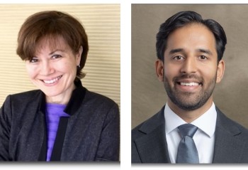 Photos of Carol Rattray and Vishva Mehta